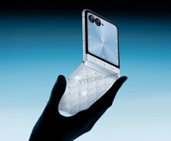 Al parecer, Motorola está trabajando en un teléfono plegable con cristales de Swarovski (Fuente de la imagen: Ytechb)
