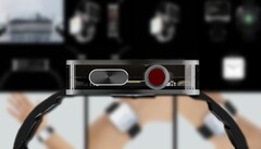 El render conceptual no oficial de la Wrist (1) parece el tipo de cosa que se le ocurriría a la empresa Nothing de Carl Pei. (Fuente de la imagen: Gian Luigi Singh - editado)