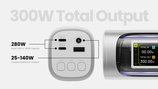 Configuración de los puertos del banco de energía