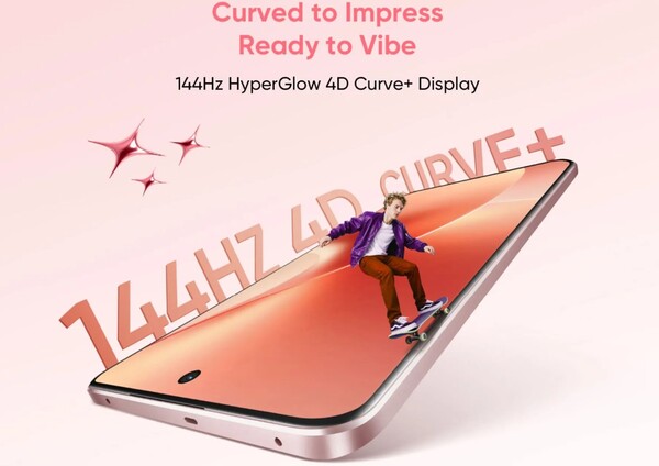 El Realme 15 tendrá una frecuencia de actualización de 144 Hz como el Realme 15 Pro. (Fuente de la imagen: Realme) 