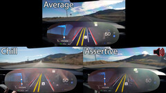 Modos beta de conducción autónoma de Tesla (imagen: DÆrik/YouTube)