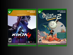 Estuches de los juegos digitales para Xbox The Outer Worlds 2 y Ninja Gaiden 4 (Fuente de la imagen: Best Buy)