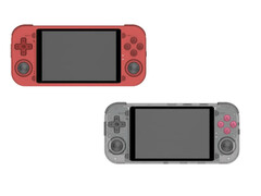 Hasta ahora se han mostrado varios conceptos de color Powkiddy RGB50, incluidas estas opciones translúcidas y rojas. (Fuente de la imagen: James Dewitz - editado)