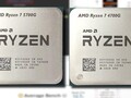 El AMD Ryzen 7 5700G ofrece una sorprendente mejora de la iGPU respecto al Ryzen 7 4700G en las pruebas sintéticas. (Fuente de la imagen: AMD/UserBenchmark/CPU-Z Validator - editado)