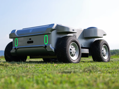 El robot de jardín modular de Apollo Turfstorm (en la imagen) se está financiando mediante crowdfunding en Kickstarter. (Fuente de la imagen: Apollo Turfstorm)