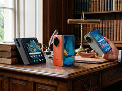Una comparación de tres teléfonos plegables de gama alta.