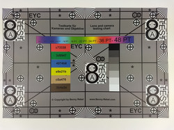 Photographed reference card