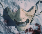 La máscara de Atsu del tráiler de PlayStation State of Play de Ghost of Yotei (fuente de la imagen: PlayStation YT)
