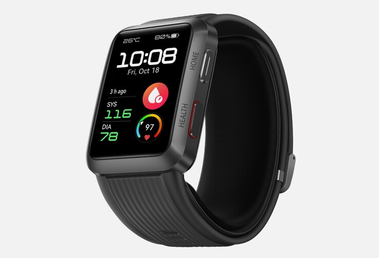 El Huawei Watch D mide la presión arterial mediante una pulsera inflable, por lo que funciona de forma similar a un manguito de presión arterial. (Imagen: Huawei)
