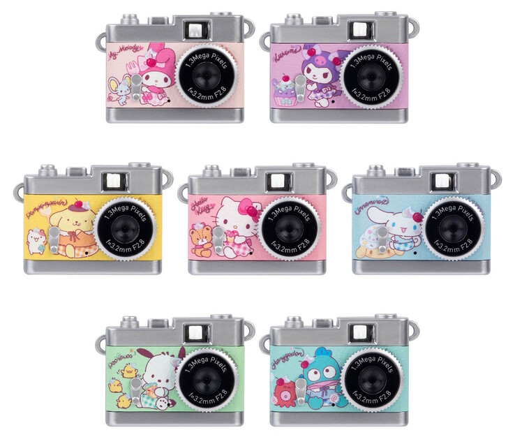 Hay disponibles siete modelos de personajes de Sanrio de la cámara de juguete Kenko Tokina Pieni II. (Fuente de la imagen: Kenko Tokina)