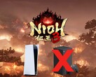 El logotipo de Nioh 3 se muestra sobre las consolas PS5 y Xbox