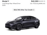 Tesla ofrece ahora el inventario del Modelo Y por menos de 35.000 dólares (Fuente de la imagen: Tesla)