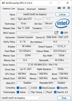 Gráficos Intel Xe G7 (80EUs)