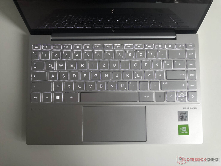 El teclado del HP Envy 13-ba0001ng tiene retroiluminación