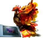 Pequeños procesadores Phoenix con iGPU Radeon 740M (Fuente de la imagen: maga-01 en Deviantart + Notebookcheck)