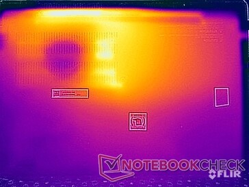 Temperaturas de la superficie del fondo (prueba de esfuerzo)