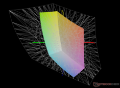 frente a Adobe RGB: 40,7% de cobertura