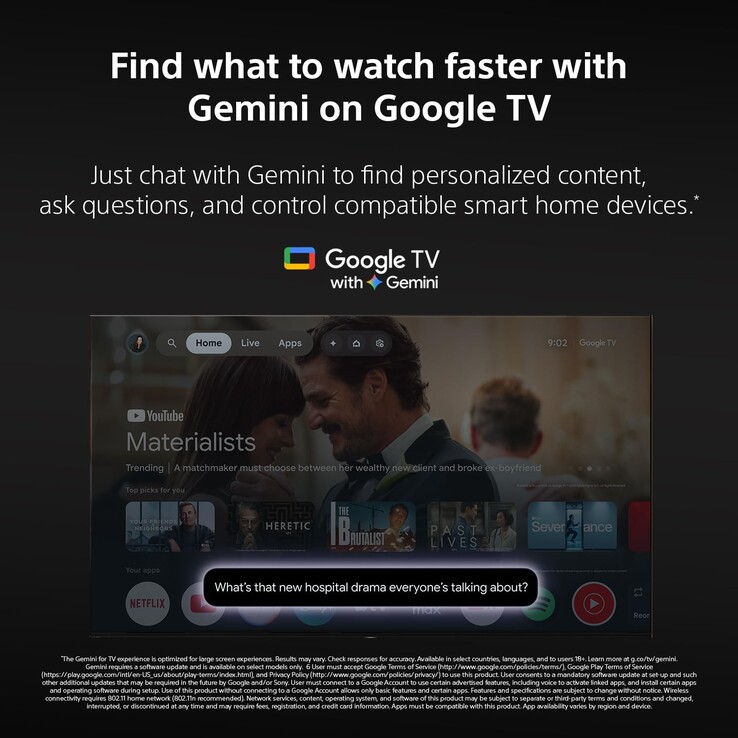 Para mantener el precio bajo, Sony ha prescindido de las características de gama alta que incorporan sus pantallas de gama superior, como el procesador XR, el revestimiento antirreflectante y la tecnología Acoustic Surface Audio.