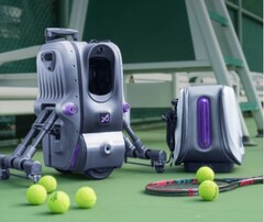 La máquina robótica de pelotas Aceii One permite a los jugadores de tenis practicar los golpes sin necesidad de un compañero. (Fuente de la imagen: Aceii)