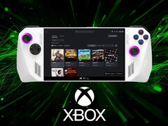 Asus ROG Ally con experiencia Xbox a pantalla completa (Fuente de la imagen: Asus, Microsoft Xbox Gaming con ediciones)