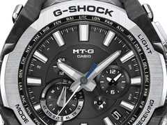 En la imagen, un primer plano de la esfera del Casio MTG-B4000-1AJF. Se espera que el próximo MTG-B4000D mantenga la mayoría de los aspectos de este diseño de esfera. (Fuente de la imagen: Casio)