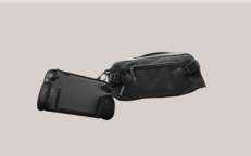 La funda de agarre modular Attack Vector junto a la bolsa de transporte Saya sling. (Fuente de la imagen: Genki)