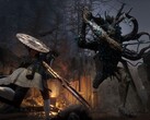 Una imagen que muestra un combate en Lies of P.