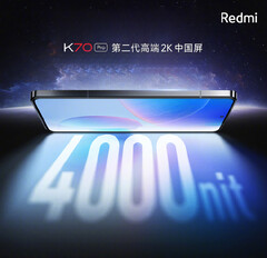 El Redmi K70 Pro sería el primer smartphone con una pantalla de 4.000 nits. (Fuente de la imagen: Xiaomi)