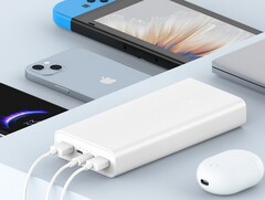 El banco de energía Xiaomi de 20.000 mAh y 22,5 W puede cargar completamente un iPhone 13 cuatro veces. (Fuente de la imagen: Xiaomi)