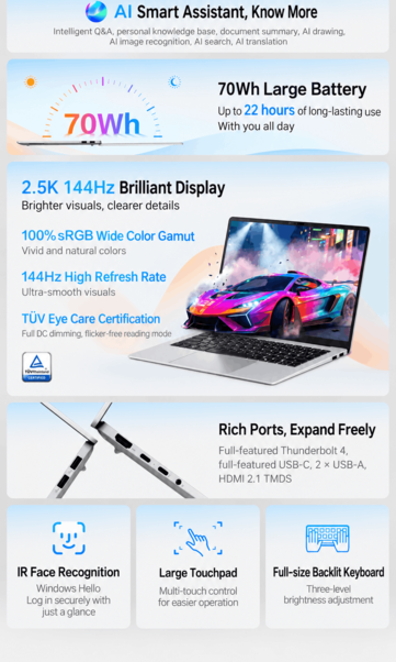Características de la pantalla, la batería y la conectividad del Asus Vivobook 14 (traducción automática)