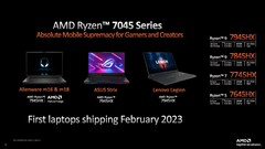 El AMD Ryzen 9 7945HX ha sido evaluado en Geekbench (imagen vía AMD)