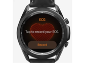 Un Galaxy Watch3 inicia un ECG. (Fuente: Samsung)