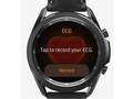 Un Galaxy Watch3 inicia un ECG. (Fuente: Samsung)