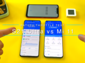 Dos buques insignia de 2021 Android se enfrentan. (Fuente: YouTube)