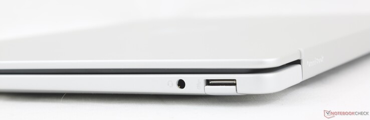 Derecha: auriculares de 3,5 mm, USB-A (10 Gbps)
