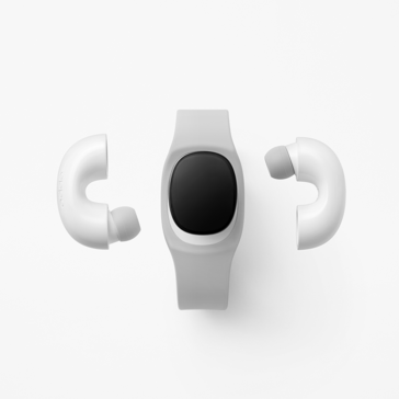 Los auriculares y el reloj inteligente de la TWS "music-link". (Imagen: Oppo)