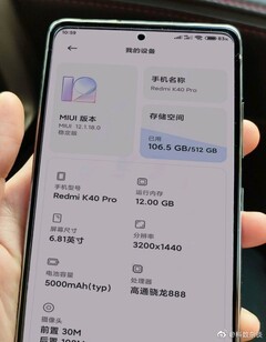 Probablemente no sea el Xiaomi Redmi K40 Pro. (Fuente de la imagen: Weibo)