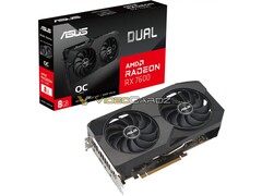 ASUS no presentará nuevos diseños de disipadores para sus tarjetas RX 7600. (Fuente: ASUS/VideoCardz)