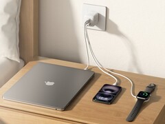 El nuevo cargador de pared Belkin BoostCharge Pro GaN de 3 puertos y 70 W. (Fuente de la imagen: Belkin)