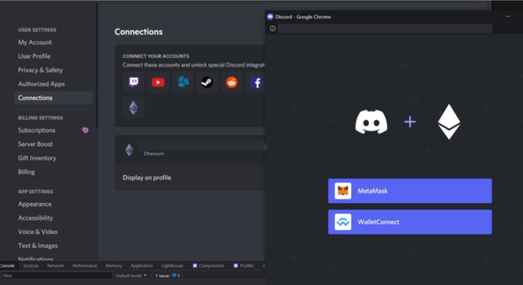 Discord + Ethereum. (Fuente de la imagen: @jasoncitron)