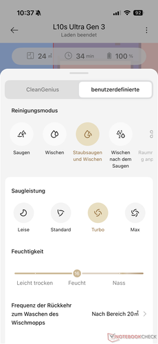 Opciones de limpieza