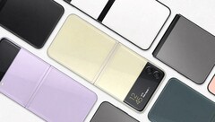 Se cree que el Galaxy Z Flip4 mantendrá el diseño del Galaxy Z Flip3, en la imagen. (Fuente de la imagen: Samsung)