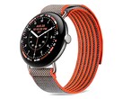 El reloj cuenta con una caja de 45 mm en color «Satin Pyrite» y una correa «Performance Loop» en color «Rye» con un revestimiento repelente al agua.