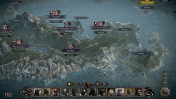 Una imagen que muestra el mapa del mundo en «King Arthur: Knight’s Tale».