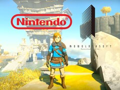 Link aparece en el juego Zelda bajo los logotipos de Nintendo y Monolith Soft (Fuente de la imagen: Nintendo, Monolith Soft con ediciones)