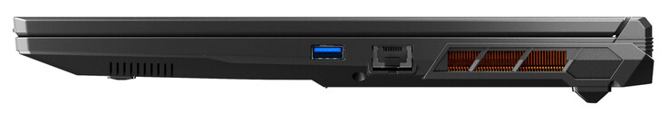Lado derecho: USB 3.2 Gen 2 (USB-A), Gigabit Ethernet