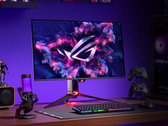El ROG Swift OLED PG32UCDMR se parece muchísimo al PG32UCDM, este último en la imagen. (Fuente de la imagen: Asus)