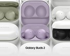 Los Galaxy Buds2. (Fuente: Samsung)