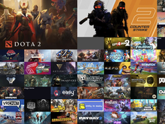 La herramienta de panorama de tiempo de juego escala automáticamente las fichas de cada juego en función del tiempo de juego, utilizando cuadrículas CSS dinámicas. En la imagen, un collage creado con dicha herramienta. (Fuente de la imagen: Playtime-panorama)