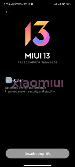 MIUI 13 para el Redmi Note 10.